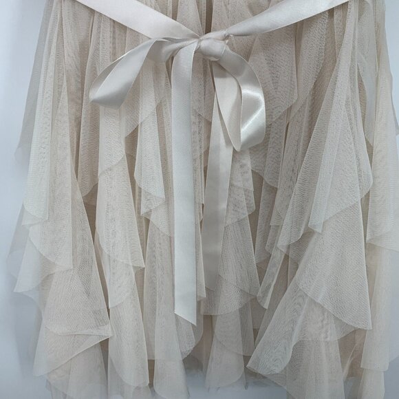 Rare Editions Big Girls Dress Size 12 Sequin Embroidered Rhinestone Belted Mesh - Picture 10 of 13